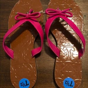 Kate Spade Charles Pink Flip Flops Size 7